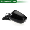 Honda Fit (2009-2014) Gloss Black Left Side Door Mirror Replacement