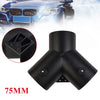 Heater 75mm Y Branch Duct Splitter Outlet Connector with Regulator Valve
