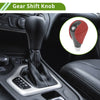 Lexus ES350 2007-2015 - Plastic Faux Leather Red Black Automatic Gear Shift Knob