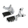 Harley Sportster 883 1200 Chrome Passenger Foot Pegs Mount Bracket (14-22)