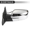 Dodge Ram 1500 with Turn Signal Lights Silver Tone 1 Pair Tow Mirrors