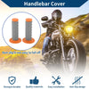 Motorcycle 1 Pair 22 x 24 mm Hand Grips Cover Soft Rubber Orange