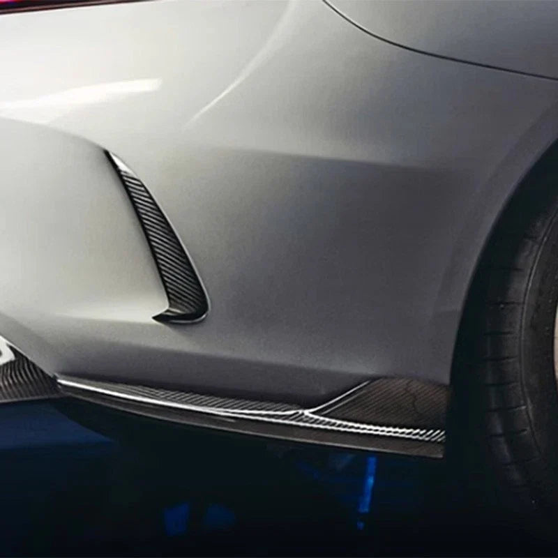 Benz C-Class W205 C63 / 43 AMG 15-21 Real Carbon Rear Side Bumper Lip Splitter