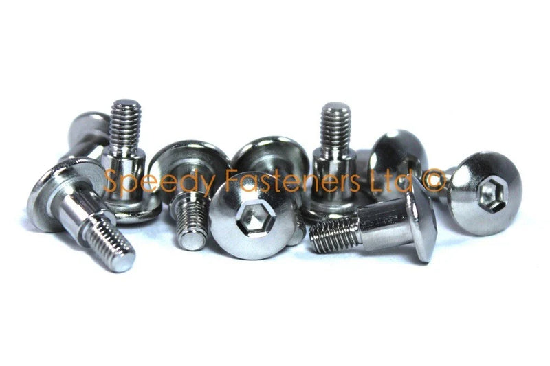 Honda 10x Honda Stainless Fairing Bolts m5 x 16mm with 8mm Shoulder