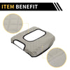 GMC Microfiber Leather Diamond Grid Pattern Grey Arm Rest Cover