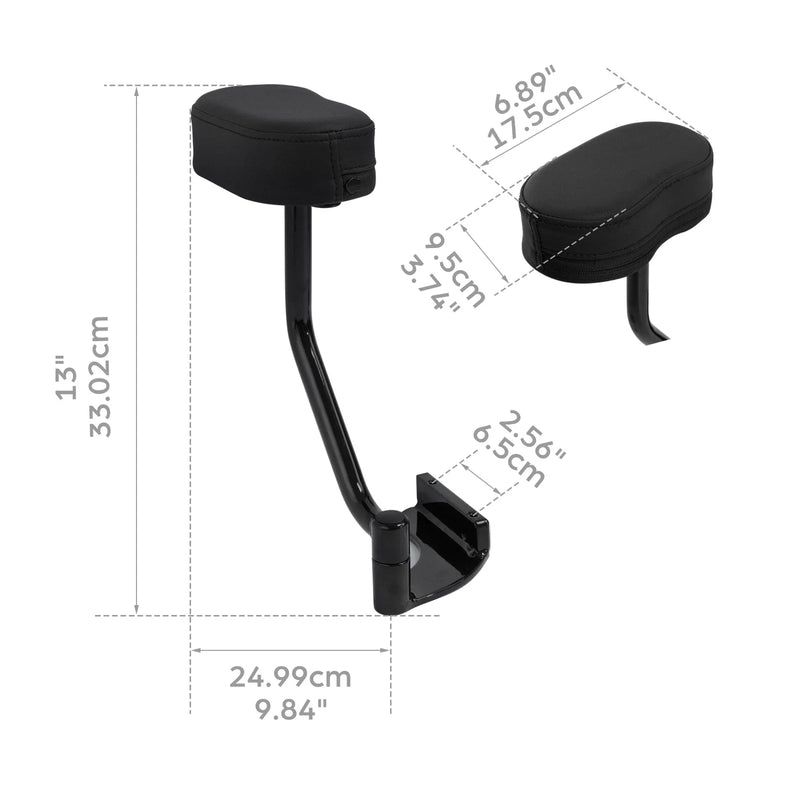Honda Goldwing 1800 GL1800 Black Passenger Armrest (2018-2019)