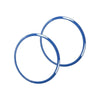 Jeep Wrangler Blue Top Roof Speaker Trim Ring Covers (2007-2014)