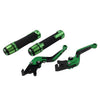Honda CBR125R CBR150R Green Extendable Brake Clutch Levers (2004-2023)