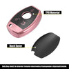 Mercedes Benz C E S M CLS Key Fob Cover Case with Keychain Pink