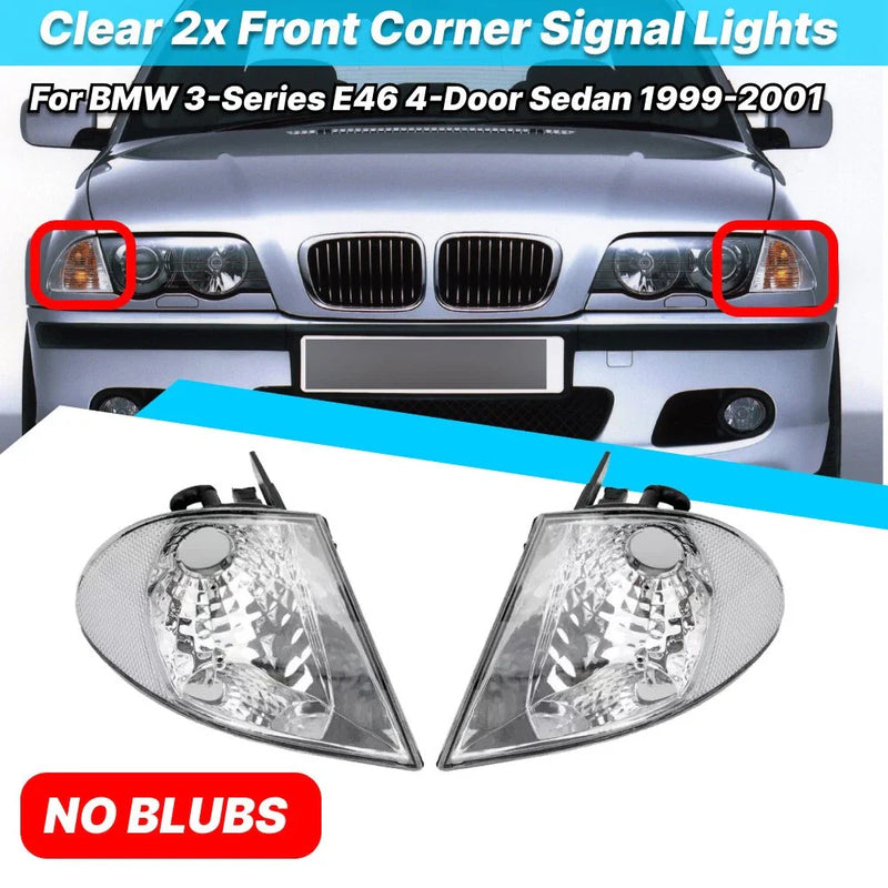 BMW 3-Series E46 Pair / Side Marker Signal Lamp Parking Light (1999–2001)
