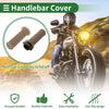 Motorcycle TPU Clear Brown 7/8 22mm Hand Grips Cover Kit