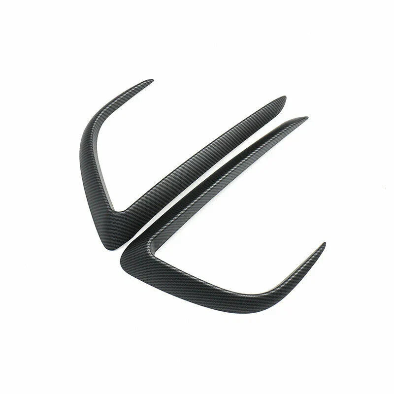 Tesla Model Y ABS Matte Carbon Fiber Fog Light Eyebrow Cover (2020–2023)