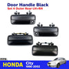Set 4 Outer Exterior Door Pull Handle Black Fits Honda City 1996-2002 D11