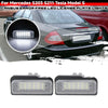 Mercedes-Benz R171 W203 W211 W219 White LED License Plate Lights (2005–2007)