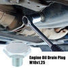 Ford M10x1.25 Engine Oil Drain Plug Screws w/ Seal Rings
