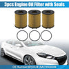 KIA II 1.3L 3 x Engine Oil Filters with Seals (2001-2006)