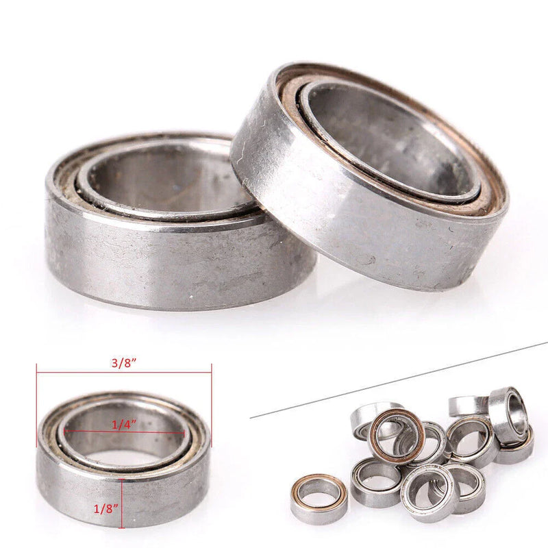 Spinner Toys 10 x R168ZZ 1/4"x3/8"x1/8" Bearings (ABEC1)