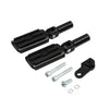 Harley Softail Slim, Cross Bones Black Footpegs Mounts (2012-2017, 2008-2011)