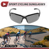 Motorcycle Deep Gray Lens Black Frame Tri-acetel Cellulose PC Goggles