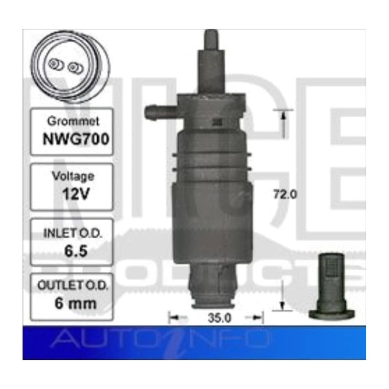 Audi A8 D2 Front Windscreen Washer Pump (1995-2002)