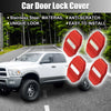 Dodge Charger (2020-2023) - Stainless Steel Red 4 x Car Door Lock Latch Covers