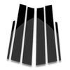 Toyota Corolla 6 x Black Window Pillar Posts Trim Covers (2014-2018)