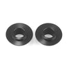 Harley Touring Front Axle Wheel Spacers 2 x Black (2008-2018)