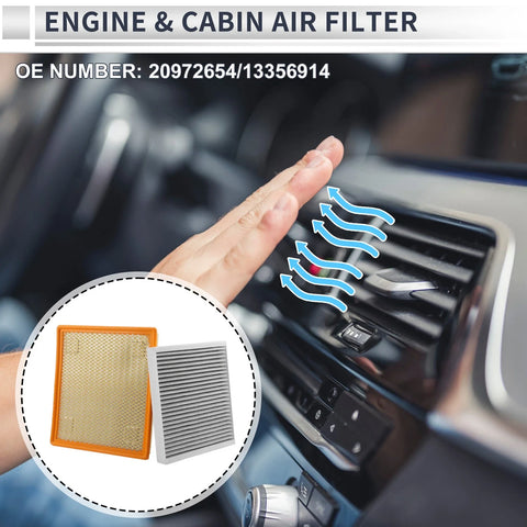 Chevrolet Impala 2.5L Cabin Air Filter Combo (2014-2019)