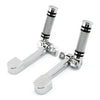 Harley Sportster XL 883 1200 Footrest Footpegs with Heel Rest Chrome (2004-2023)