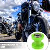 Motorcycle Green Chain Tensioner Rubber Wheel 2 Pcs 8mm