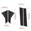 Honda Civic Sedan Carbon Fiber Door Window Pillar Post Trims 2 x (2016-2021)