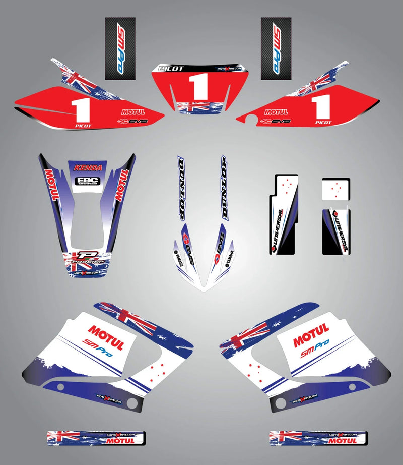 YAMAHA DT125RE AUSSIE PRIDE Custom Graphic Kit