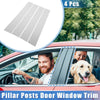 Dodge Ram 1500 (2009-2010) Silver Tone 4 x Pillar Door Window Trim Covers