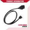 Ford Xcalible X4 - Durable Plastic Rubber Alloy, 150cm OBD2 Cable