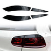 VW Golf 6 Carbon Fiber Rear Tail Light Eyelid Trim Cover (2008-2013)