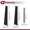 Nissan Maxima 6 Pcs Black Door Pillar Window Trim (2000-2003)