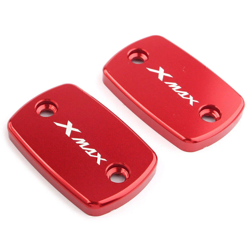Yamaha X-MAX 300 Red Front Fluid Reservoir Cover Caps (2017-2023)