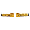 Motorcycle Bicycle 8mm Gold Universal Folding Footpegs
