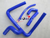 Honda CR250 CR250R Aluminum Radiator & BLACK Silicone Y Hose (2002-2004)