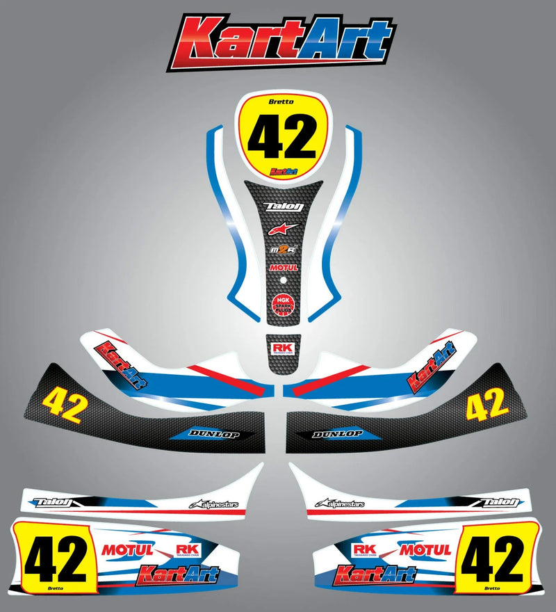 Freeline Kart - STORM STYLE Graphics & Decals Custom KART ART Sticker Kit