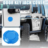 Jeep Wrangler JL JLU (2018-2021) - 3 x Blue ABS Car Door Key Jack Cover