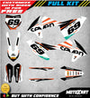 KTM SX 125 150 250 Custom Graphics Kit Stickers (2016-2018)