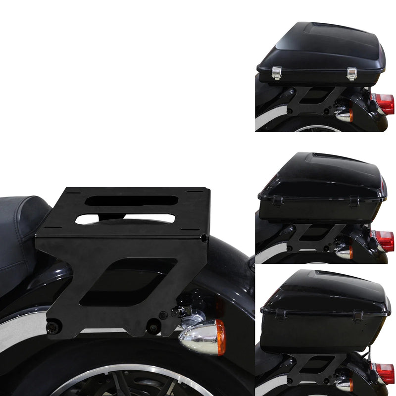 Harley Low Rider FXLRS FXLRST Black Solo Luggage Mount Rack (2022-2024)