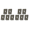 Car Bumper Inner Fender Wheel Retainer 10PC U-Type Groove Clips
