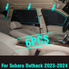 Subaru Outback Sunshade 6 x Window Camp Black Silver Privacy (2023–2024)