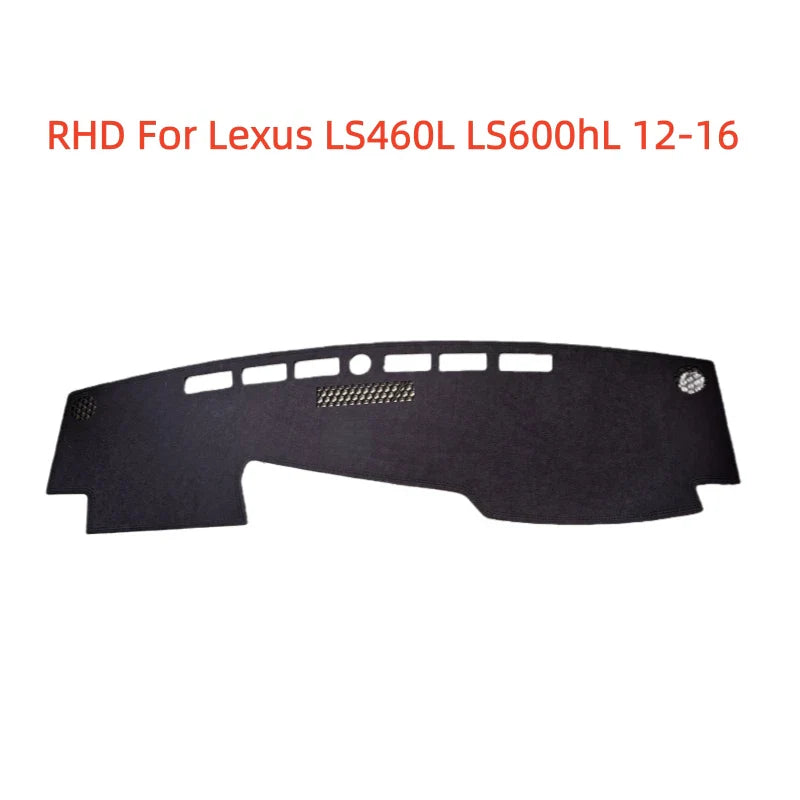 Lexus LS460L LS600hL RHD Black Dash Mat Cape (2012–2016)