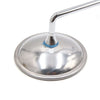 GN125 2pcs Round Shaped Silver Tone Rearview Mirror