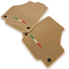 Ferrari F8 Tributo (2019-2023) - AutoWin Brand Beige Floor Mats