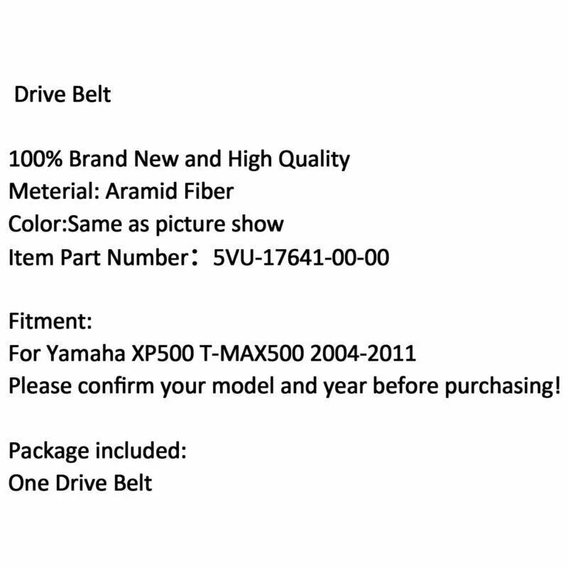Yamaha T-MAX 500 V-Belt Drive Belt (2004-2011)