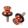 KAWASAKI ZX6R (2012-2021) Orange 8MM Swingarm Spools Slider Stand Screws